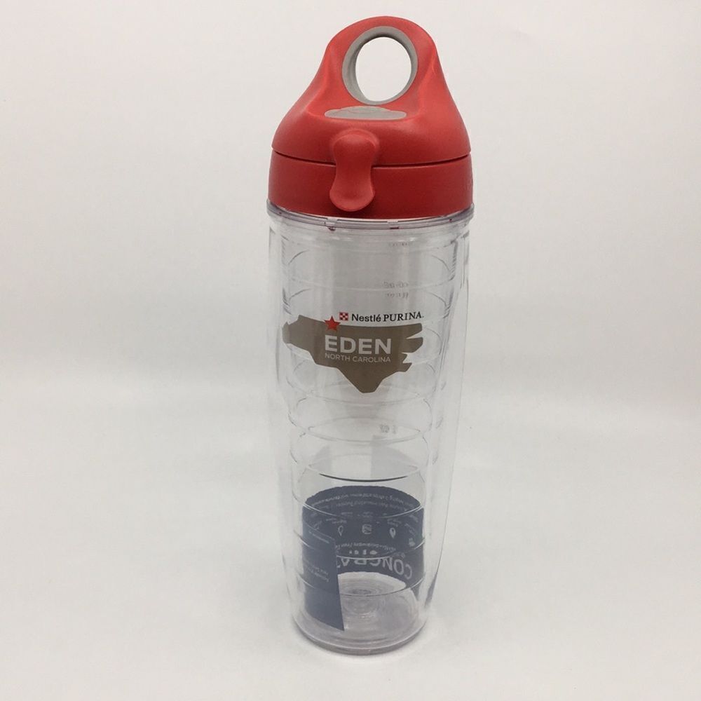 Tervis Tumbler 20 oz Water Bottle with Lid Nestle Purina Eden NC NWT